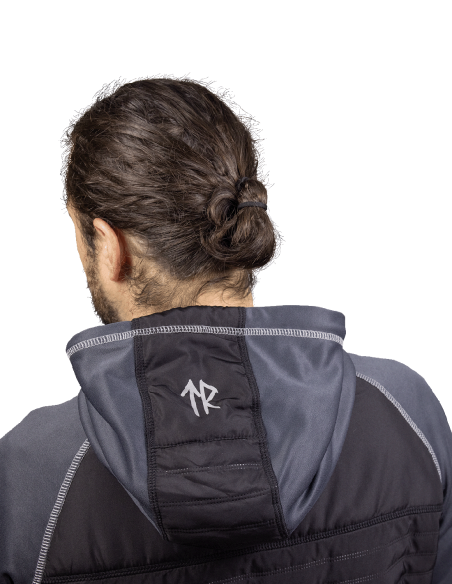 Sweat Tactique à Capuche Sigurd Hybrid Ragnar Raids - Bi-ton Gris Noir