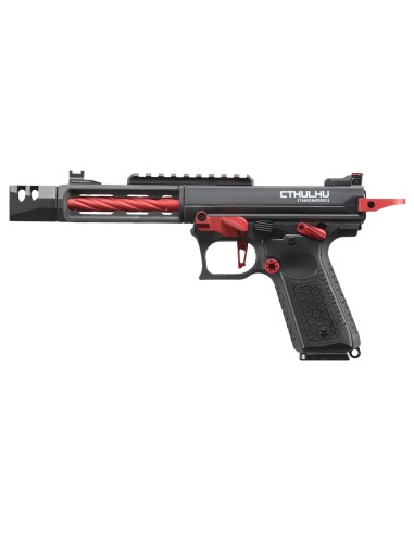 Replique type AAP GBB CTHULHU Lancer tactical custom noir et rouge + mallette