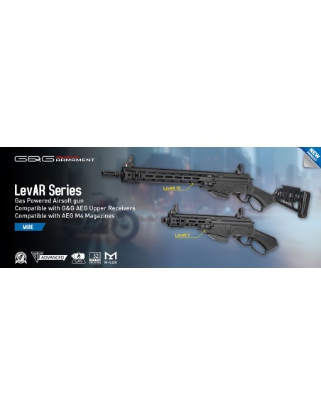 G&G LEVAR 7 noir GBBR gaz levier type winchester