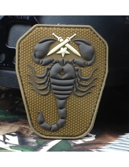 patch velcro PVC Scorpion Unit brun
