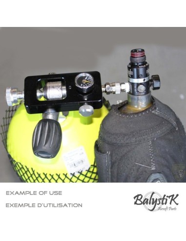 station Adaptateur BALYSTIK HPA pour bouteilles de plongée balystik