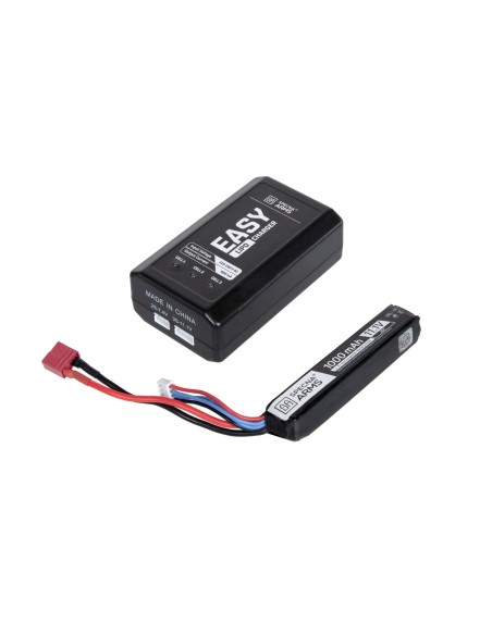 Kit démarrage pack lipo 11.1v + chargeur lipo + adaptateur t-dean tamiya