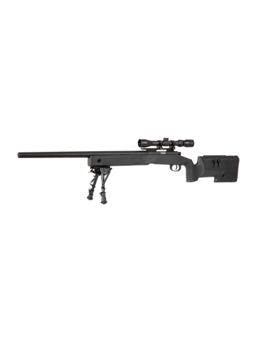Pack SNIPER SA-S02 Noir avec 3 chargeurs bipied et lunettes