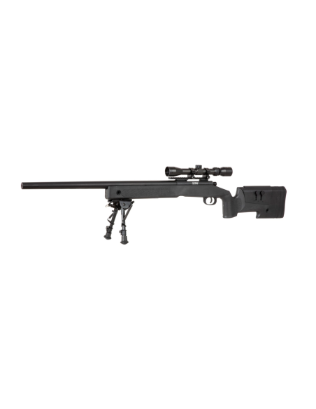 Pack SNIPER SA-S02 Noir avec 3 chargeurs bipied et lunettes