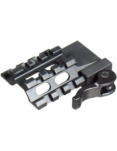 montage UTG 3 le rated tri rail/3 slot angle mount w/ integral qd lever mat032263