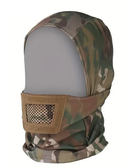 cagoule multicam avec grille protège bouche SPECNA ARMS