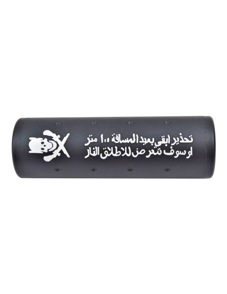 silencieux court 100mmx32mm tête de mort big dragon