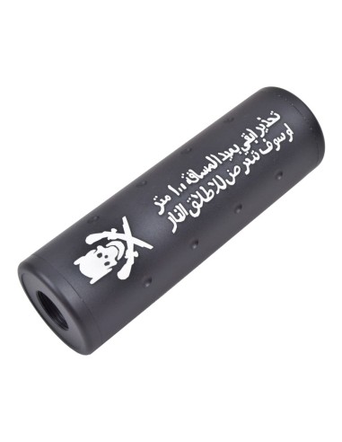 silencieux court 100mmx32mm tête de mort big dragon