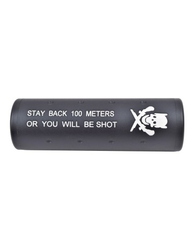 silencieux court 100mmx32mm tête de mort big dragon