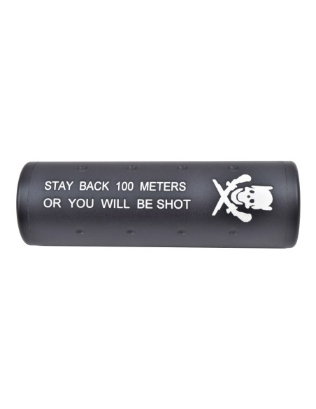 silencieux court 100mmx32mm tête de mort big dragon