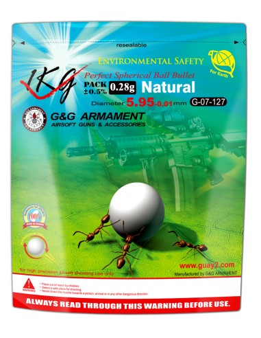 billes bio haute gamme 0.28g G&G 1kg