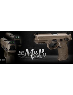 replique GBB Smith & wesson M&P9 V CUSTOM tan tokyo Marui 2