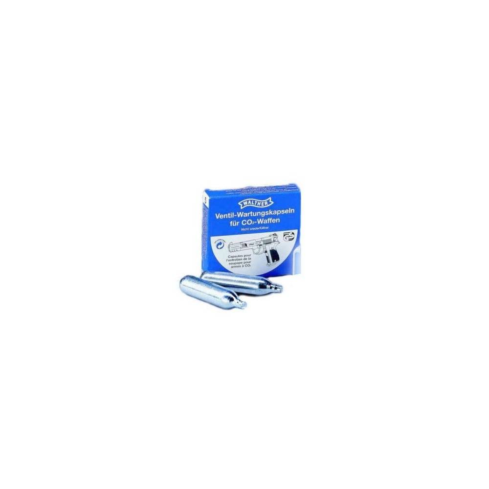 lot Cartouches pour entretien co2 + huile walther 41683