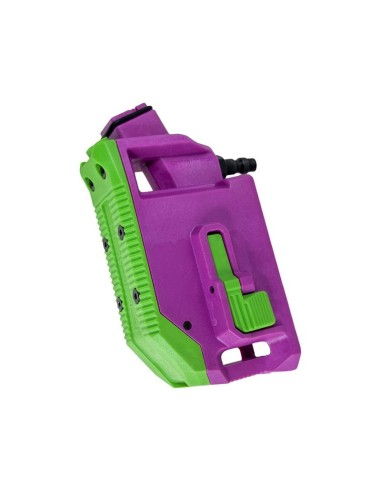 adaptateur CTM HPA Hi-capa coudé violet et vert pour chargeur m4