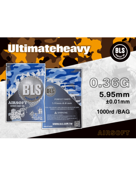 sachet 1000bb's 0.36g BIO BLS BLS Airsoft – Billes de haute précision pour vos répliques