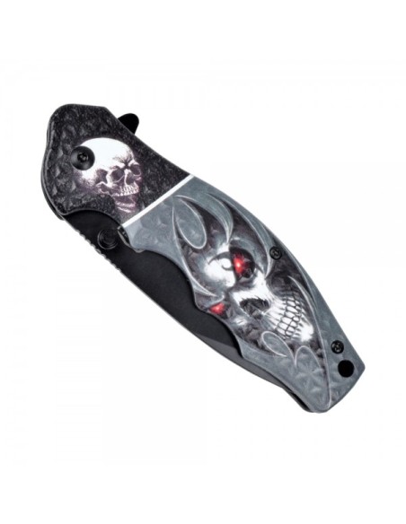couteau de poche pliant faucheuse skull SCK
