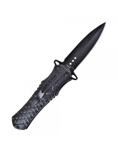 couteau de poche pliant noir punisher SCK
