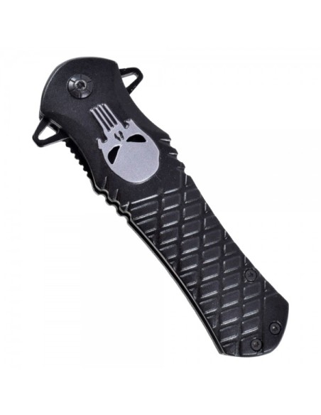 couteau de poche pliant noir punisher SCK