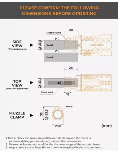 Tracer QUARK R ACETECH traceur fusil à pompe acetech