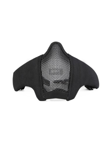Masque grillagé noir V2 pour fixation sur casque delta tactics