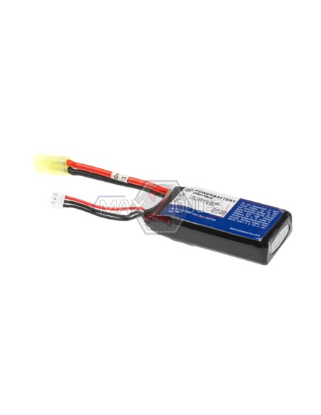 batterie lipo 7.4v 1300mah 25c format type PEQ pirate arms