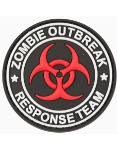 patch velcro zombie outbreak rouge blanc Kombat
