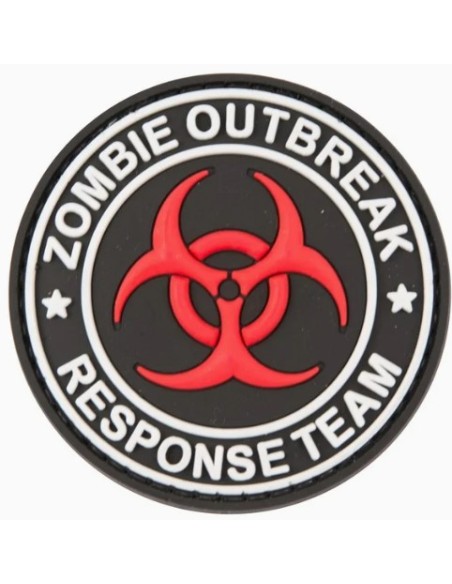 patch velcro zombie outbreak rouge blanc Kombat