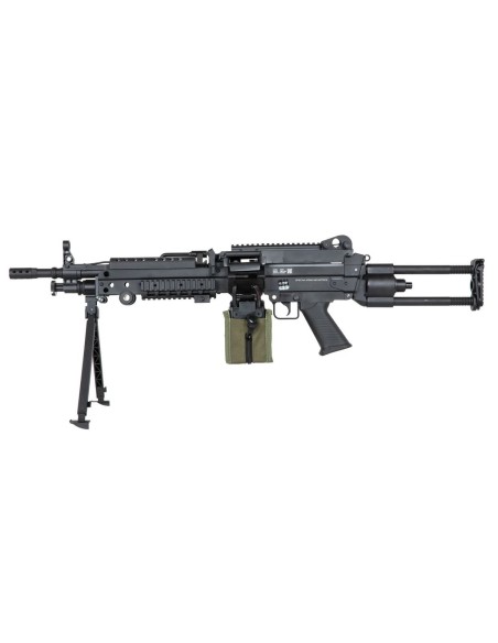 Pack M249 sa-f249 version para noire Mosfet + ammo box + lipo + chargeur