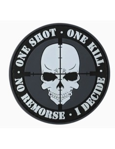 patch velcro rond ONE SHOT ONE KILL Kombat