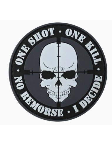 patch velcro rond ONE SHOT ONE KILL Kombat