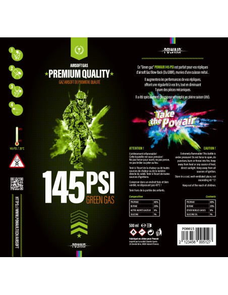 Gaz POWAIR 145 PSI – 500 ml (PO0014)