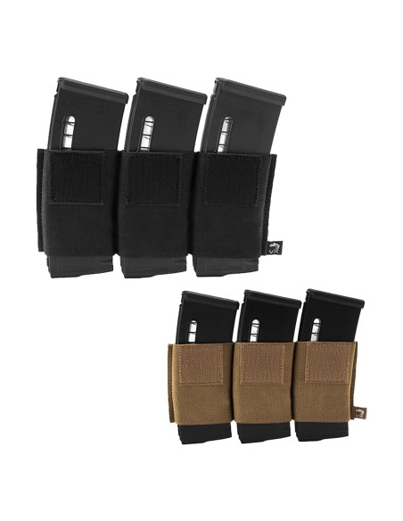viper triple poche chargeur noir aeg type velcro