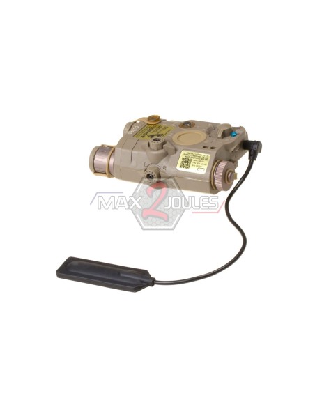 Boitier AN/PEQ-15 dark earth avec lampe et laser element