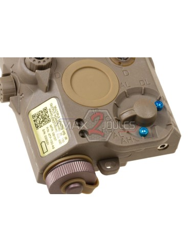 Boitier AN/PEQ-15 dark earth avec lampe et laser element