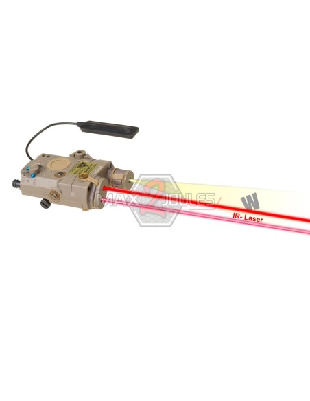 Boitier AN/PEQ-15 dark earth avec lampe et laser element