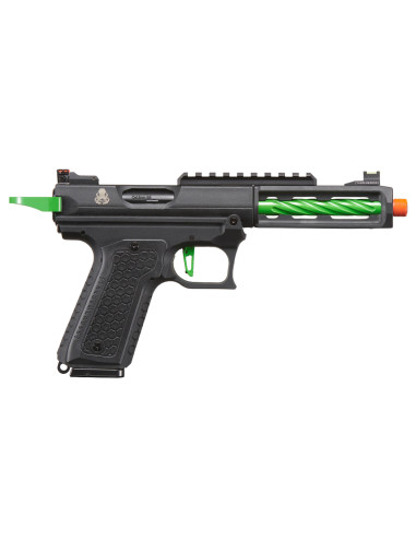 Replique type AAP GBB CTHULHU Lancer tactical custom noir et VERT + mallette