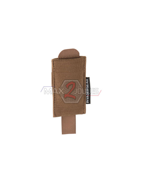 drapeau de touche rouge dans pochette TAN MOLLE INVADERGEAR