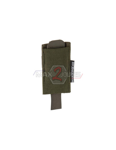 drapeau de touche rouge dans pochette OD MOLLE INVADERGEAR
