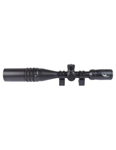 lunette grossissante JS tactical rétroéclairée 4-16X44 noir + montage