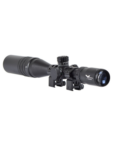 lunette grossissante JS tactical rétroéclairée 4-16X44 noir + montage
