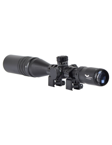lunette grossissante JS tactical rétroéclairée 4-16X44 noir + montage