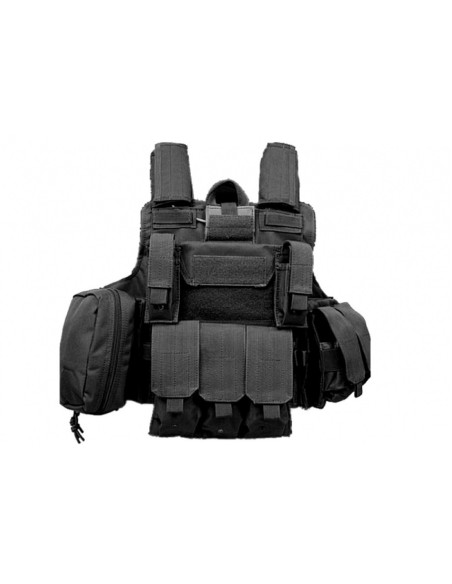 Gilet tactique combat type CIRAS Noir