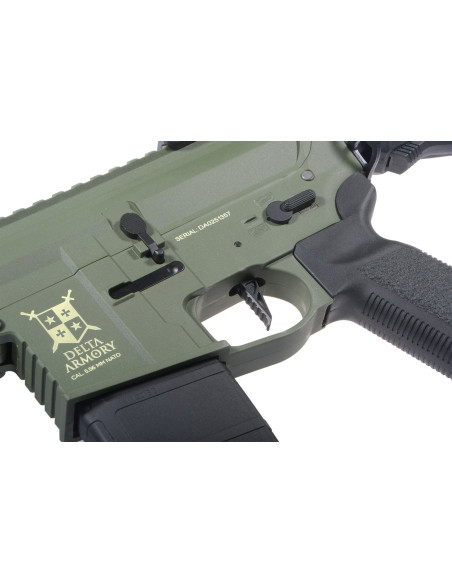 replique M4 AR15 M-lok silentOps 8" Charlie eagle Olive Delta Armory