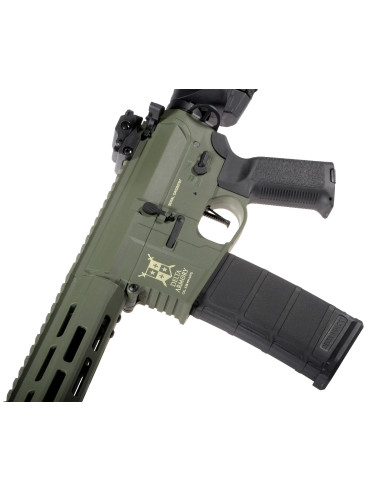 replique M4 AR15 M-lok silentOps 8" Charlie eagle Olive Delta Armory