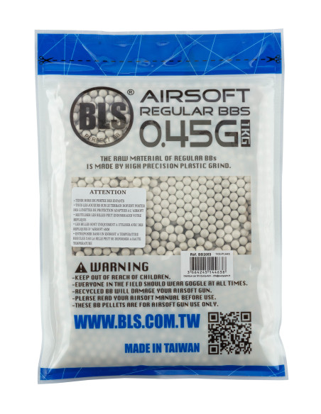 sac bb's airsoft lourdes 0.45g bio BLS