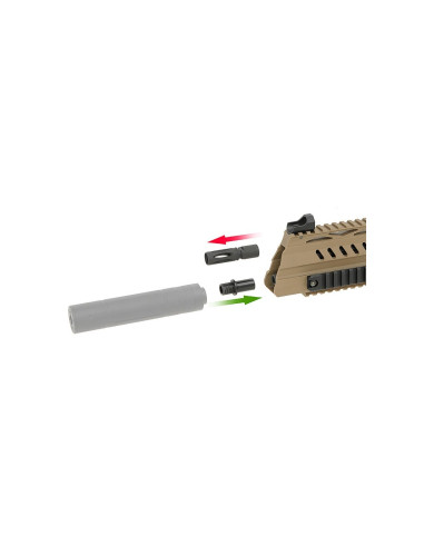 réplique smg8 GBBR WE airsoft noir WE