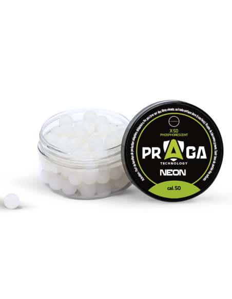 pot de 50 billes phosphorescentes vertes calibre 50 PRAGA 