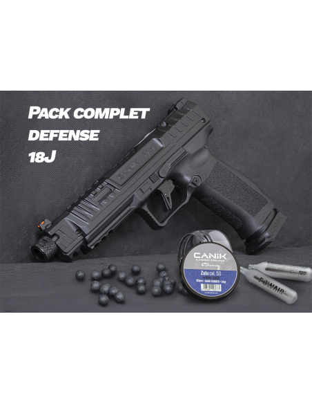 pistolet de defense Canik SFX RIVAL co2 cal.50 LTL + 50 billes caoutchouc + 10 cartouches co2 