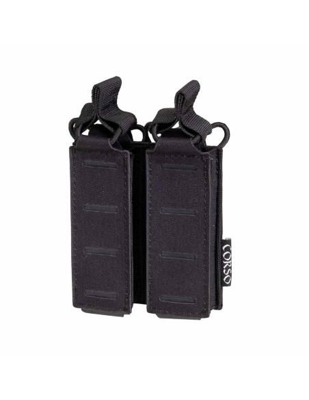 Poche Molle DAGGER porte chargeur pistolet double NOIRE CORSO TACTICAL CORSO Tactical
