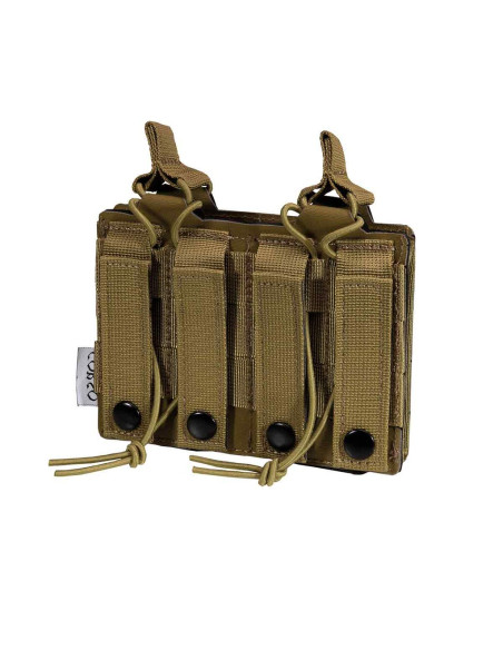 Poche molle DAGGER double chargeur M4 Coyote Tan CORSO Tactical CORSO Tactical